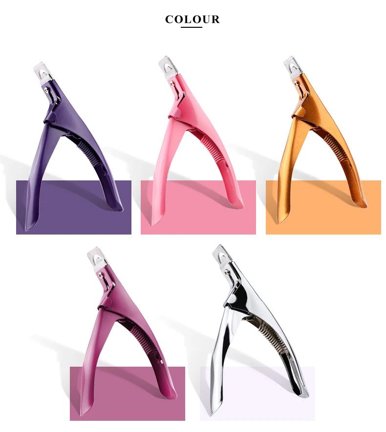 Professional Fake Nail Cutter Nail Cipper Tips Cutter U Type