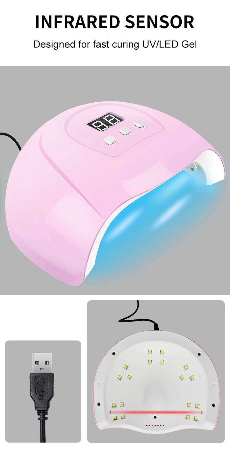 Lipanails™ Pro Luxe Gel Kit Salon Nails at Home