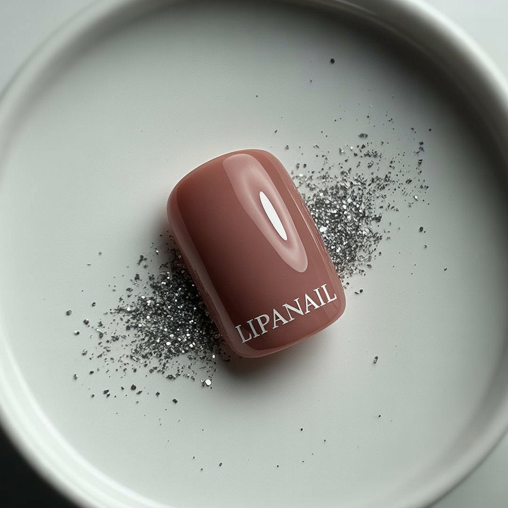 Medium Square French Press on Nail Brown Pink Base Colors Matte Fake Gel Nail Tips