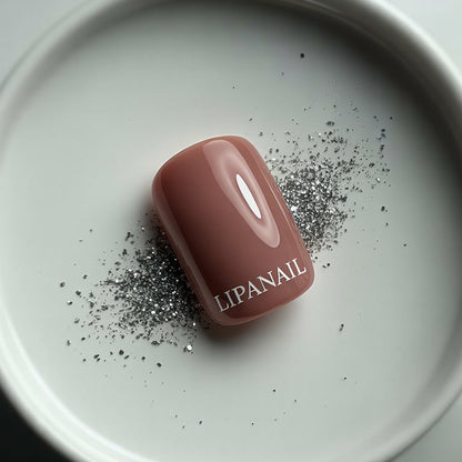 Medium Square French Press on Nail Brown Pink Base Colors Matte Fake Gel Nail Tips