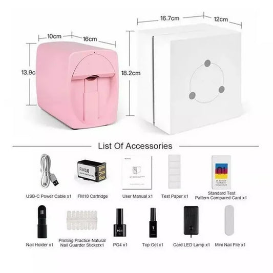 Professional Digital Mobile Nail Art Printer, 3D Nail Printer