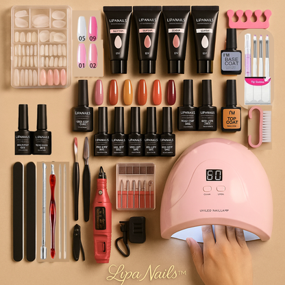 Lipanails™ Pro Luxe Gel Kit Salon Nails at Home